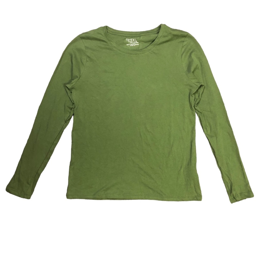 Green long sleeve-Time and true. Like new